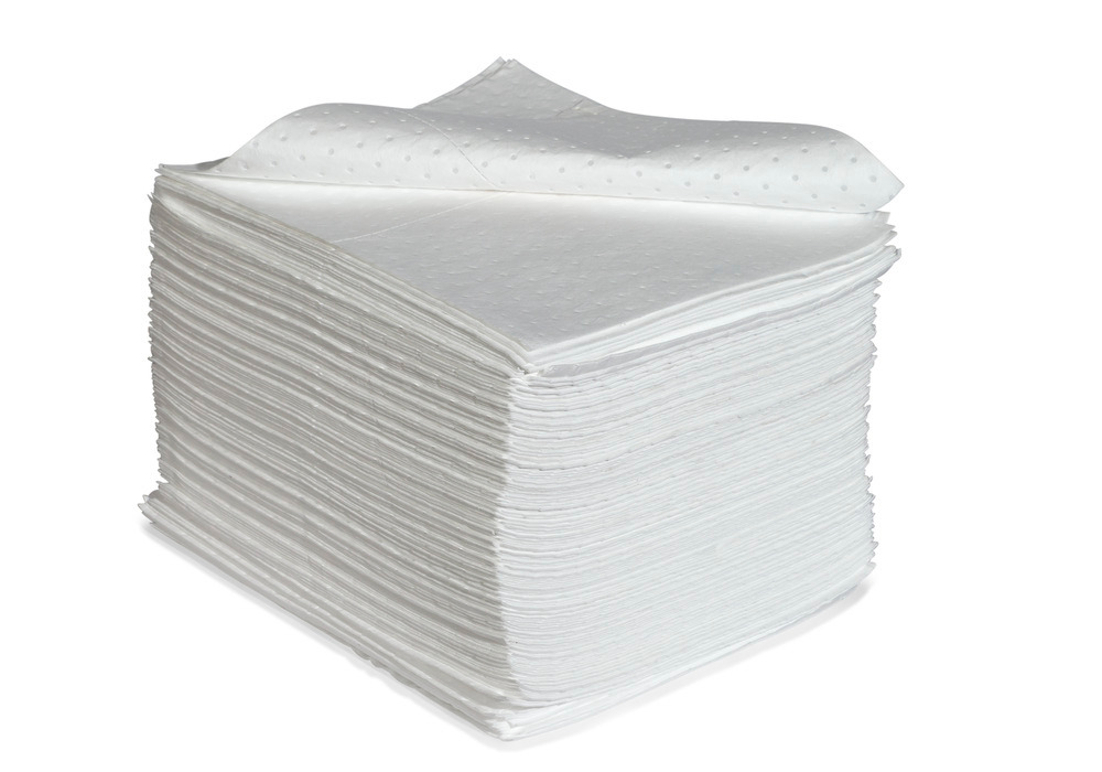 DENSORB Ölbindemittel Vlies Matten zum Aufsaugen, Economy Single, light, 40 x 50 cm, 200 Stück - 1
