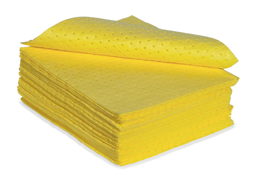 DENSORB Chemikalienbindemittel Vlies Matten, Economy Single, heavy, 40 x 50 cm, 50 Stück - 1