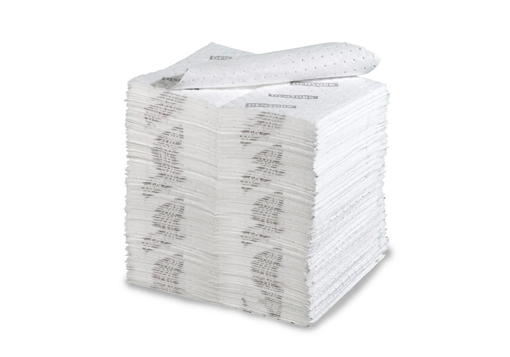 DENSORB Ölbindemittel Vlies Tücher, Economy Double, heavy, 2-lagig, 40 x 50 cm, 100 Stück - 1