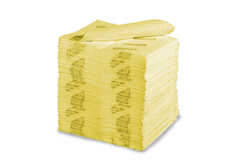 DENSORB Chemikalienbindemittel Vlies Tücher, Economy Double, light, 2-lagig, 40 x 50 cm, 200 Stück - 1