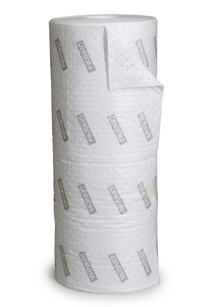 DENSORB Ölbindemittel Vlies Rolle zum Aufsaugen, Economy Double, heavy, 2-lagig, 100 cm x 45 m - 1